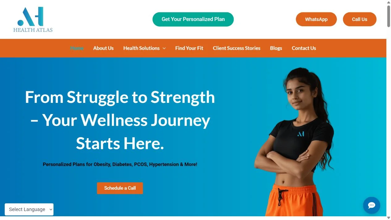 Health Atlas website preview