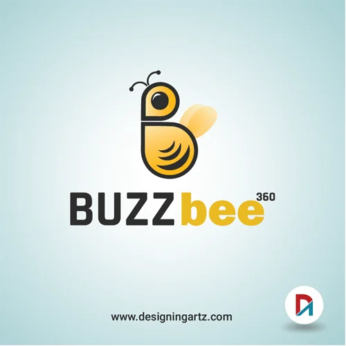 Buzz Bee Logo design artwork