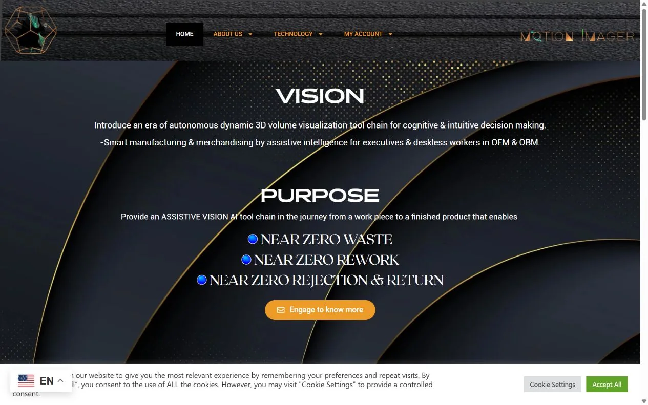 Motion Imager website preview