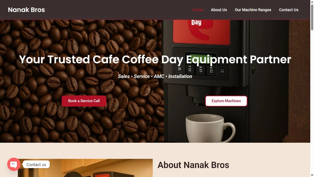Nanak Bros website preview